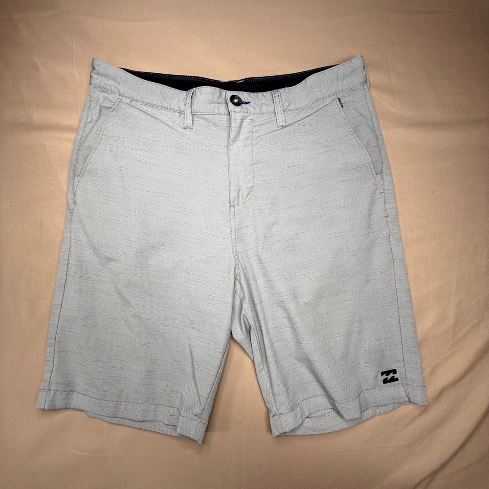 Billabong Crossfire Submersible Hybrid Shorts Mens 33 Grey Stretch Surf Swim